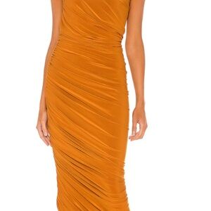 Diana Gown in Bronze- Norma Kamali